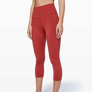Lululemon Wunder Under Cayanne Crop Leggings (High-Rise) Size 6